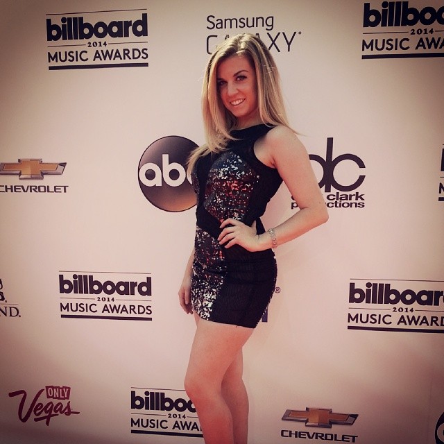 At the 2014 Billboard Awards red carpet 